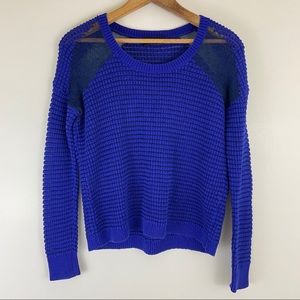 Women’s The Kooples mesh waffle knit sweater M